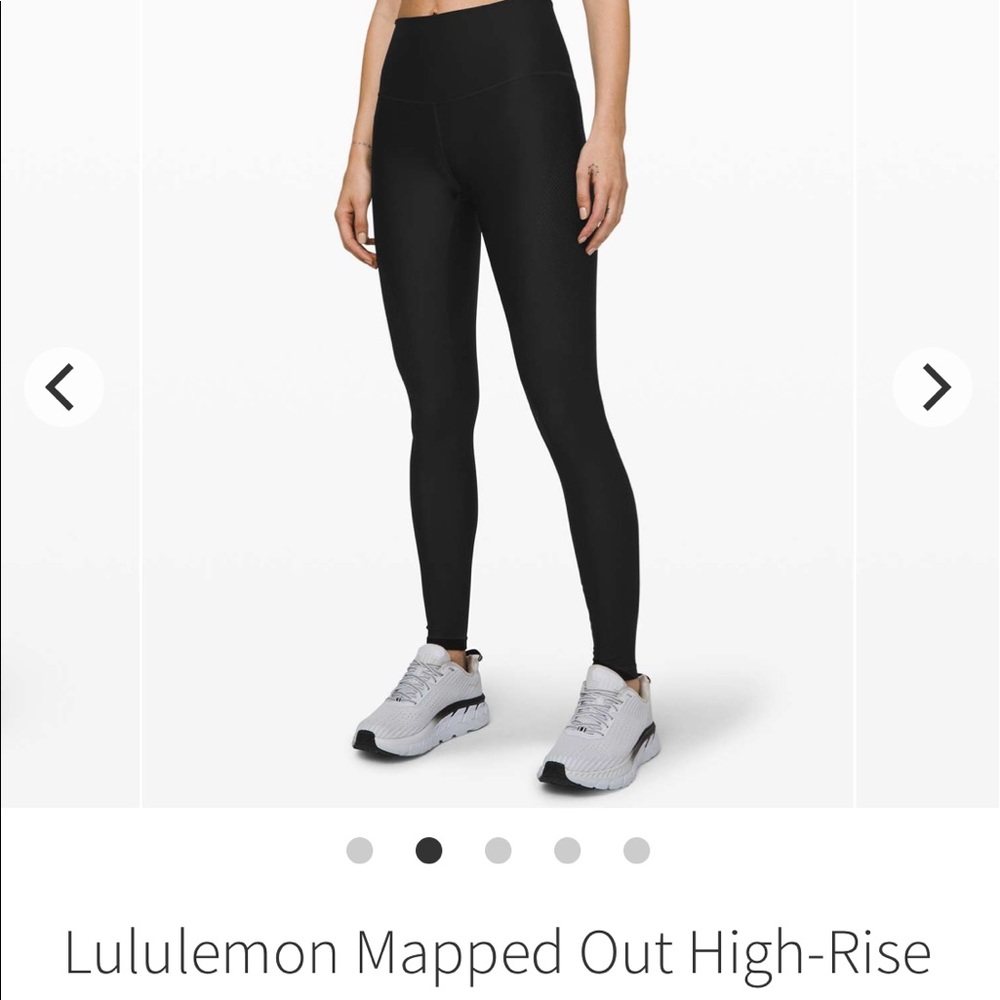 ON SALE Lululemon Black Mapped Out Legging